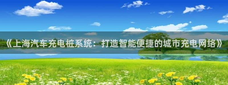 威廉希尔必发欧赔：《上海汽车充电桩系统：打造智能便捷的城市充电网络》