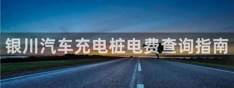 威廉国际app下载安装：银川汽车充电桩电费查询指南