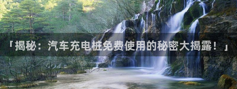 威廉希尔大小球技巧：「揭秘：汽车充电桩免费使用的秘密大揭露！」