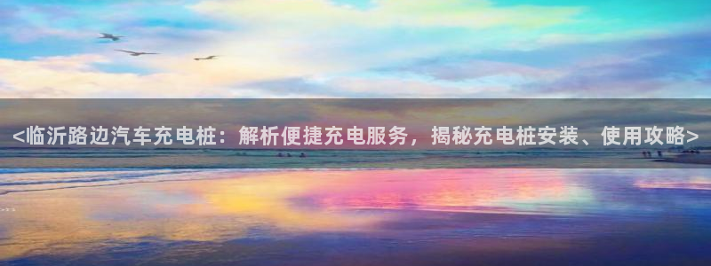 威廉希尔官网版app：<临沂路边汽车充电桩：解析便捷充电服务，揭秘充电桩安装、使用攻略>