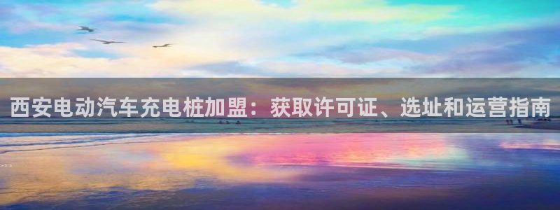 威廉网址：西安电动汽车充电桩加盟：获取许可证、选址和运营指南