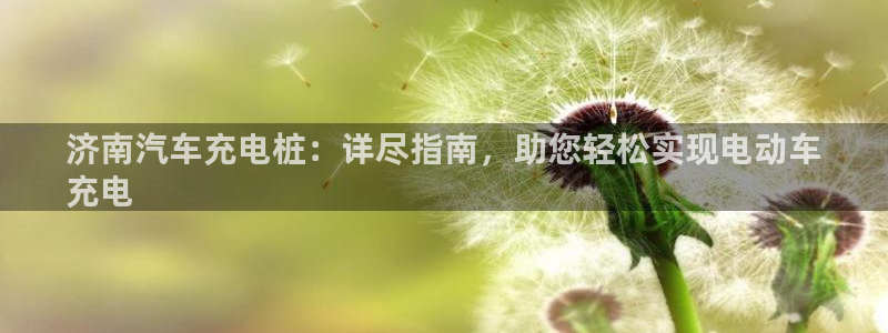 威廉希尔500欧洲指数23116期：济南汽车充电桩：详尽指南，助您轻松实现电动车
充电