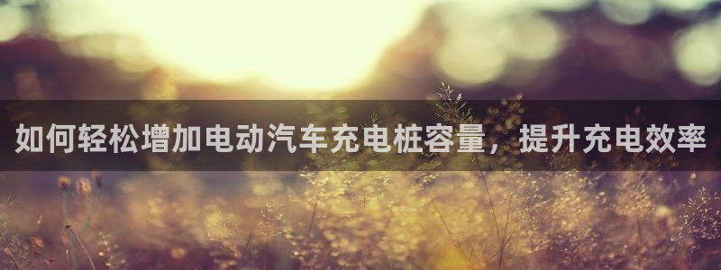 威廉希尔足球官网：如何轻松增加电动汽车充电桩容量，提升充电效率