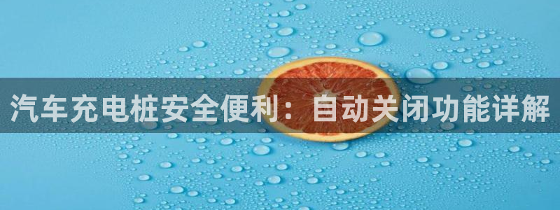 威廉希尔分析软件：汽车充电桩安全便利：自动关闭功能详解