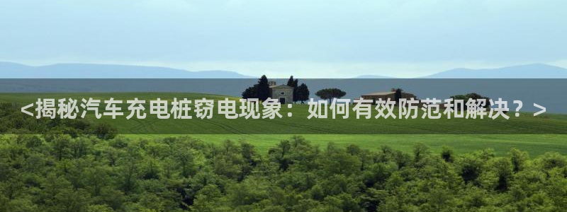 威廉希尔欧赔变盘特点：<揭秘汽车充电桩窃